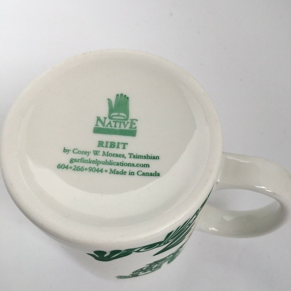 Mug Native Pacific Northwest RIBIT Frog Corey W. Moraes Tsimshian Canada 10 oz - Picture 5 of 5